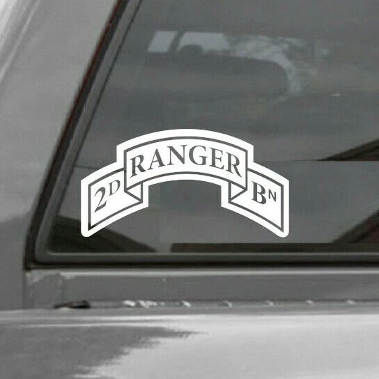 2nd Ranger Battalion Tab Vinyl Decal Sticker