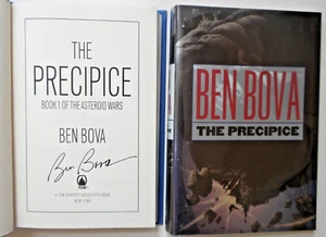 *SIGNED* BEN BOVA high grade 2001 collectible hardcover THE PRECIPICE 349 pages - Picture 1 of 16