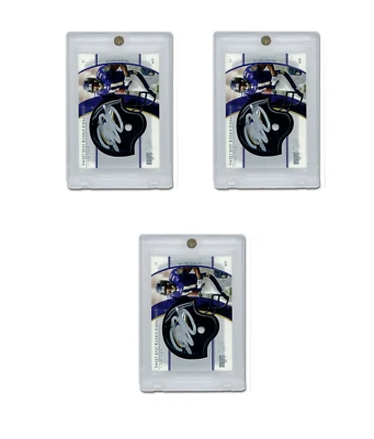 (3-Pack) Pro-Mold Deluxe 1/2 Inch Lucite 1-Screw Card Holder 180pt Super Thick - Image 1 of 2