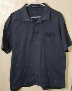 Daniel Cremieux Collection Mens Polo Golf Shirt Blue Size Medium - Picture 1 of 4