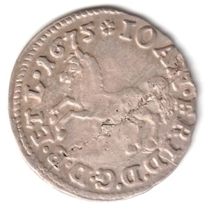 1675 US Braunschweig-Lüneburg 2 Mariengroschen Silber selten kostenloser Versand - Bild 1 von 2