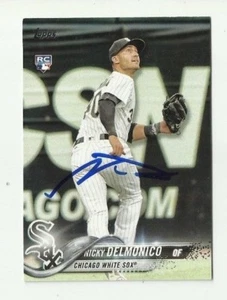 Chicago White Sox NICKY DELMONICO Signed 2018 Topps Series 1 Card #306 - Picture 1 of 1