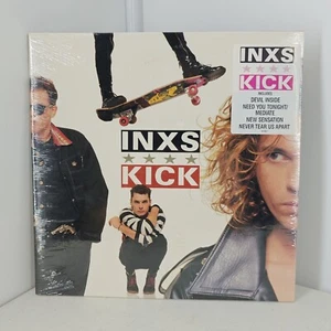 INXS KICK VINYL LP SEALED Hole Punch 1st PRESS 1987 ORIG HYPE STICKER Record Vtg - Picture 1 of 12