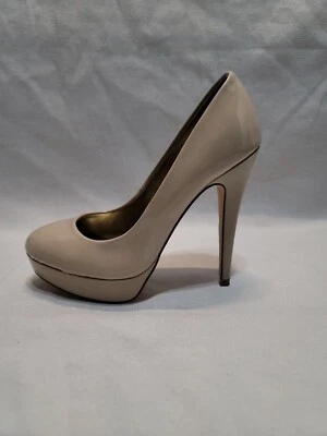 Zapatos de tacón de aguja G By Guess nude charol GG WINNA plataforma talla 5,5 Foto 1 de 4