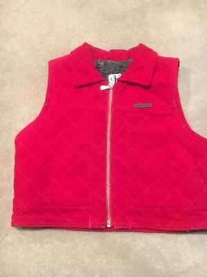 Chaleco acolchado de pana con cremallera completa Calvin Klein niñas mediano 6-8 Foto 1 de 4