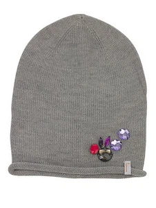 (P31) Gorro de punto fino FREAKY HEADS gorro gorro ligero de invierno liso con piedra decorativa - Imagen 1 de 1