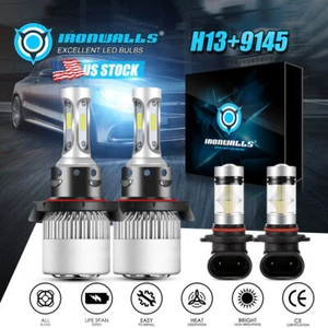 H13 9145 LED Headlight Combo Fog Light for Ford F-250 F-350 Super Duty 2005-2019 - Picture 1 of 12