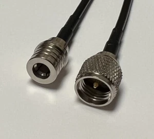 RG58 QMA Male to Mini UHF Male Coaxial Cable Pick Your Length USA Fast Shipping - Picture 1 of 1