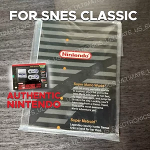 Original Super Nintendo SNES Classic Mini 2017-2018 Poster und Handbuch in Tasche - Bild 1 von 4