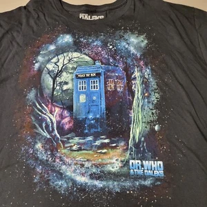 Dr Who and The Daleks Police Box Black Short Sleeve T Shirt Size 3XL - Picture 1 of 5