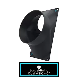 Dual ASIC to 6 Inch - Fan Shroud Adapter Crypto Cooling Silencer Antminer S9 L3 - Picture 1 of 1