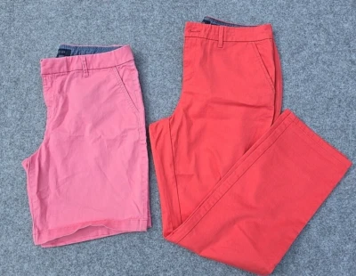 Tommy Hilfiger женщин 8 брюки/шорты голливудский стиль розовый/коралловый Chino - Изображение 1 из 4