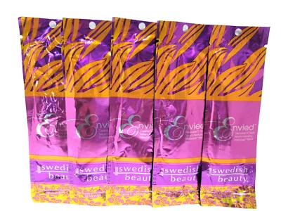 5 paquetes de loción para cama de bronceado Swedish Beauty Be Envied T2 Hot Tingle ¡RARA! Foto 1 de 2