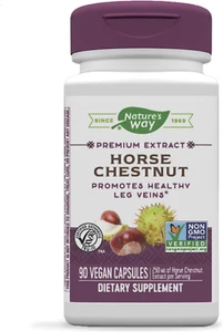 Standardized Horse Chestnut Extract - Healthy Veins and Blood Vessels - 90 Vegan - Picture 1 of 10