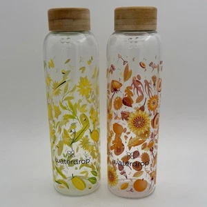 2 - Waterdrop Limited Edition Floral Borosilicate Glass Water Bottle 20oz - Picture 1 of 7