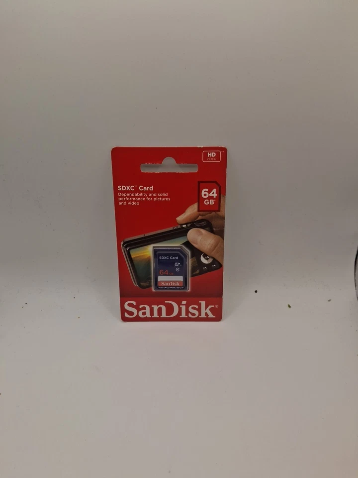 SanDisk 64GB SD Card SDXC SDHC MEMORY CARD 64 GB For Digital Cameras - Image 1 of 2