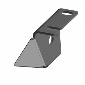 Polaris Rear Bumper Mount Bracket, Right-Hand, Black - Picture 1 of 2