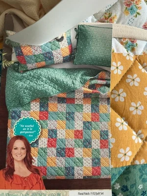 The Pioneer Woman MultiColor Floral Patchwork 3-Piece Cotton Quilt Set FullQueen - Image 1 of 3