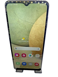 Samsung Galaxy A12 - 64GB - Black (Unlocked) (Dual SIM) Read Description B3-34 - Picture 1 of 8