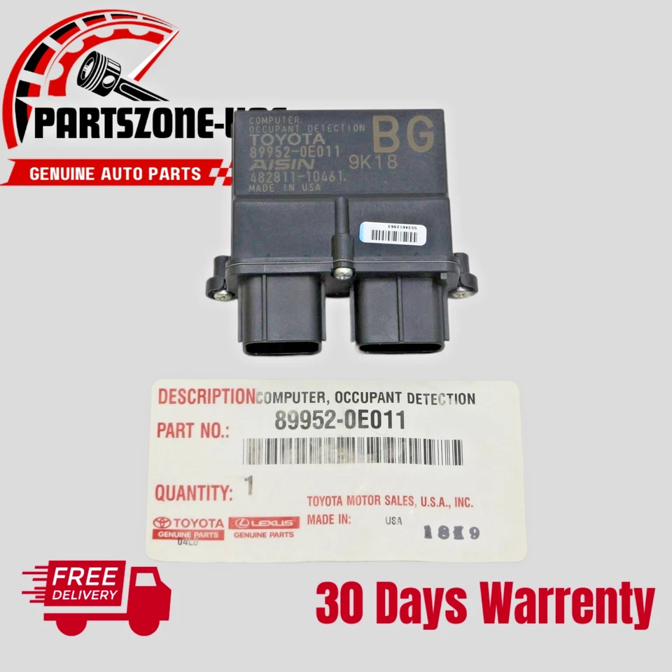 89952-0E011 Genuine Toyota COMPUTER, OCCUPANT DETECTION OEM - Image 1 of 1