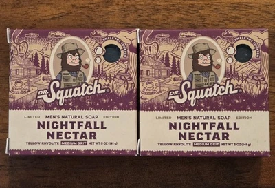2 Dr. Squatch Nightfall Nectar  Ltd Edition Men's Natural Bar Soap Medium Grit - Image 1 of 4