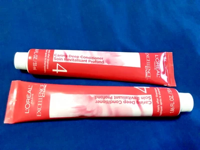 Lot 2 New Tubes L'Oreal Excellence Creme Deep Caring Conditioner Step 4 Loreal - Image 1 of 3