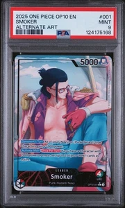 2025 One Piece Royal Blood Alternate Art Smoker #OP10-001 PSA 9 - Picture 1 of 2