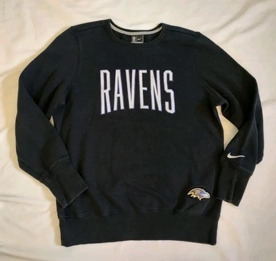 Nike Baltimore Ravens NFL Equipo Ropa Sudadera Cuello Redondo Negro Spellout XL Foto 1 de 4