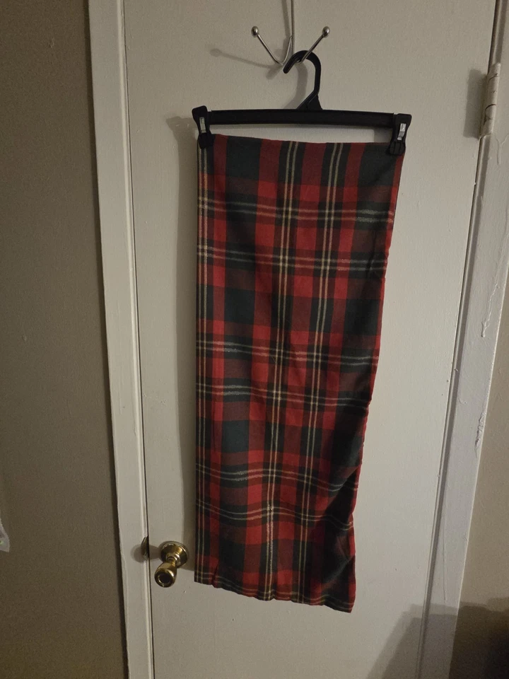 Rectangle Christmas Plaid Pillow Cover With Zipper - Image 1 of 4