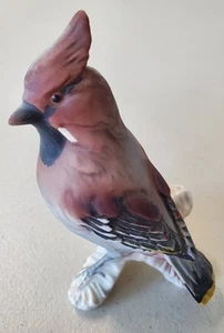 Vintage Goebel Cedar Waxwing Bird Figurine Model No 38024 - Picture 1 of 11