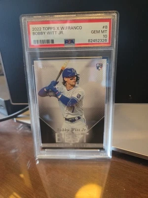 2022 Topps X Wander Franco - Best & Brightest Bobby Witt Jr. #8 (RC) PSA 10 - Image 1 of 2