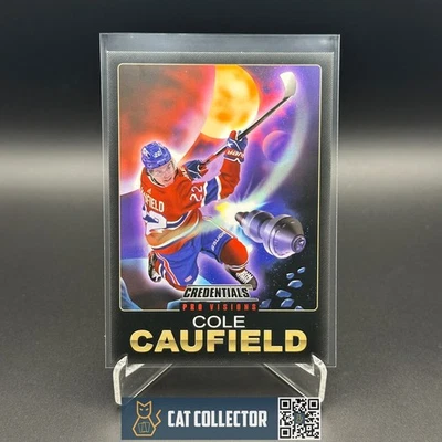 2021-22 UD Credentials COLE CAUFIELD #9 of 10 Fleer Pro Visions SSP Rookie RC - Image 1 of 4