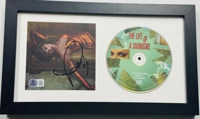 TAYLOR SWIFT SIGNED THE LIFE OF A SHOWGIRL FRAMED CD DISPLAY BECKETT HOLO J29 - Image 1 of 3