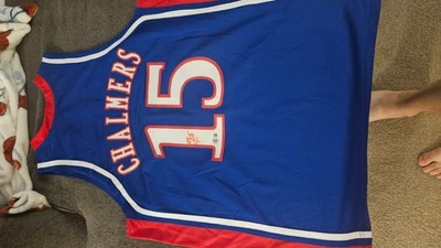 Camiseta deportiva de baloncesto personalizada firmada por Mario Chalmers Kansas Beckett Witness cert -XL Foto 1 de 4