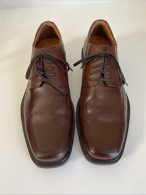 Johnston & Murphy Dress Shoes 12 M Brown Oxford Derby Square Toe Mens - Image 1 of 4