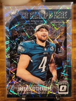 2018 Panini Donruss Optic Football Jake Elliott The Champ Is Here #TCH-JE... - Image 1 of 2