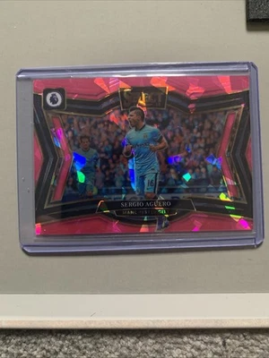 2024-25 Panini Select EPL - Sergio Aguero - Field Level - Pink Ice - Man City - Image 1 of 4