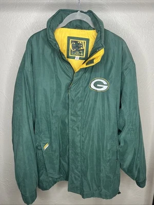 Jaqueta Masculina Vintage Anos 90 Green Bay Packers Grande Softshell EUC GIII Carl Banks - Imagem 1 de 4