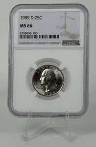 1989-D Washington Quarter DDO NGC MS66 Doubling Tripling Die Chips Brilliant UNC - Picture 1 of 7