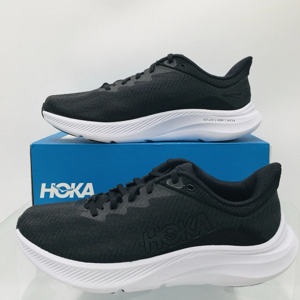 Hoka One One Solimar - Negro/Blanco - Zapatos para correr para hombre 9,5 EE ancho Foto 1 de 4