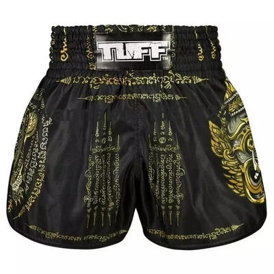 Pantalones Cortos Tuff Muay Thai TUFRMS116-BLK Pantalones Cortos de Boxeo Fitness Pantalones Cortos de Ejercicio Foto 1 de 4