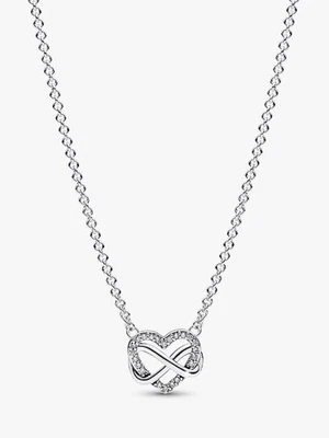 Collana Pandora Cuore Infinito Pietre Luminose 392666C01-50 Argento 925 Zirconi - Bild 1 von 2