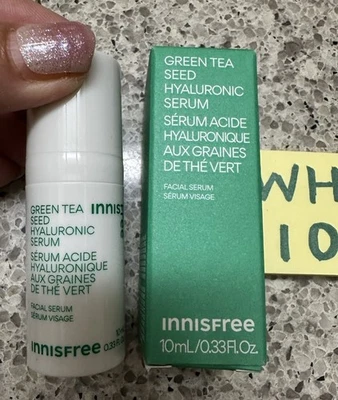 Сыворотка гиалуроновой кислоты Innisfree зеленый чай 0,33 унции/10 мл ДОРОЖНЫЙ РАЗМЕР EXP 8/2027 запечатанная - Изображение 1 из 4