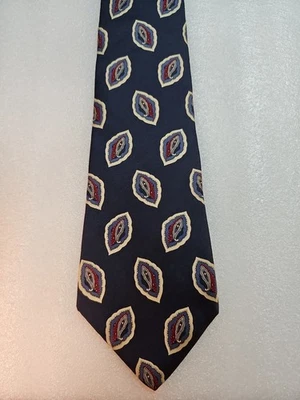 Corbata para hombre Mario Valentino seda italiana, azul cachemira Foto 1 de 4