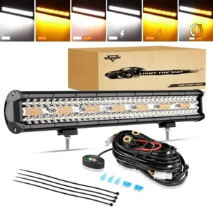 Barra de luz de trabajo LED AUXBEAM 20" pulgadas 420W estroboscópica para Jeep 2018-2024 - Imagen 1 de 12