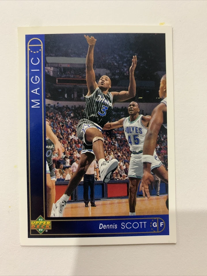 Tarjeta coleccionable de baloncesto de la NBA Dennis Scott 1993-94 Upper Deck #43 Foto 1 de 2