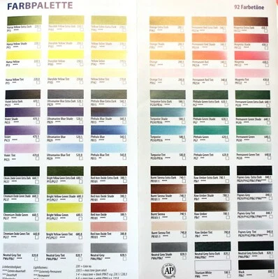 Pan Pastel Color 92 einzelne Farbtöne (GP1L=998,00€)
