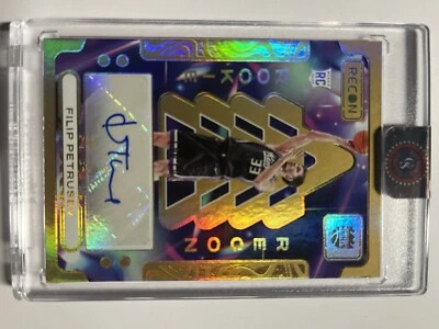 2023-24 Panini Recon Filip Petrusev GOLD 10/10 rookie recon autograph  Kings - Image 1 of 2