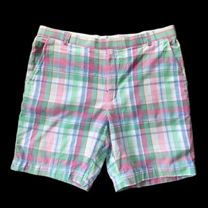 Genuine English Sports Shop Plaid Bermuda Shorts Cotton Size 36 - Picture 1 of 7