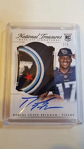 2015 National Treasures Hats Off Dorial Green-Beckham Patch Autograph 3/6 Titans - Picture 1 of 1